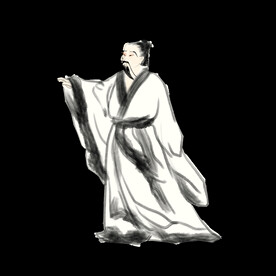 手绘文人墨客图片