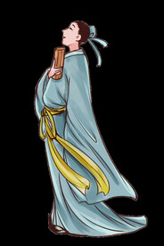 手绘文人墨客图片