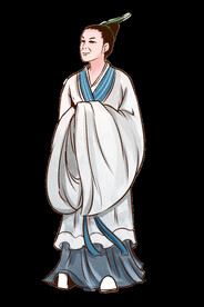  手绘文人墨客图片