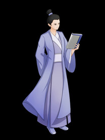 手绘文人墨客图片