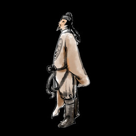 手绘文人墨客图片