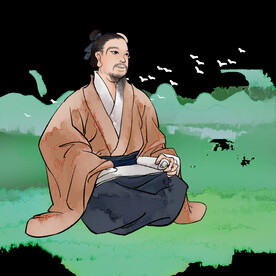 手绘文人墨客图片