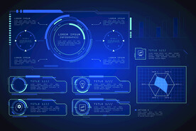 未来派全息图元素集