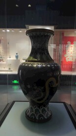 铜珐琅彩龙纹花瓶