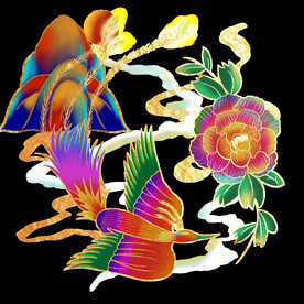 国潮凤凰海报设计图片