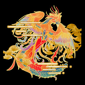 国潮凤凰海报设计图片