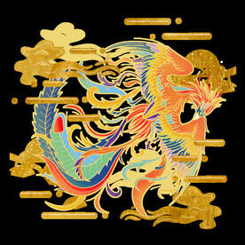  国潮凤凰海报设计图片