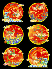 国潮凤凰海报设计图片