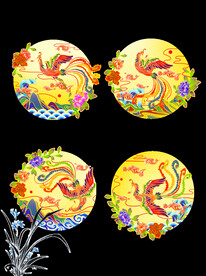 国潮凤凰海报设计图片