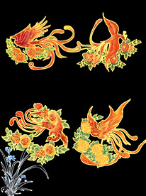 国潮凤凰海报设计图片