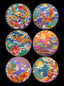 国潮凤凰海报设计图片