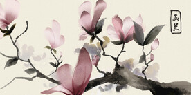 手绘古风插画背景图片 