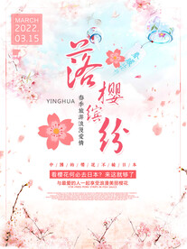樱花节海报