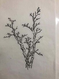 手绘 树