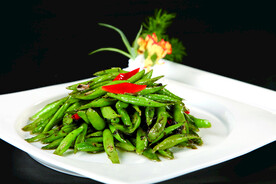 橄榄菜炒腰豆