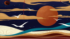 山海经神话故事国潮海报图片 