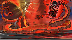 山海经神话故事国潮海报图片 