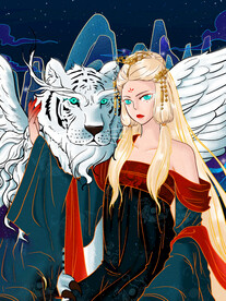 山海经神话故事国潮海报图片 