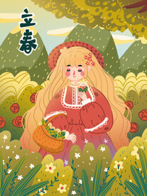 立春插画