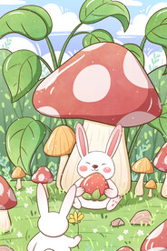 手绘创意立春插画图片