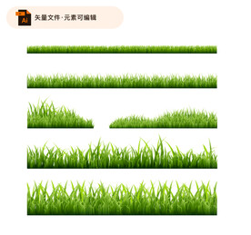 绿草地矢量素材