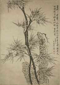 竹子国画  