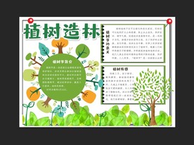 植树节手抄报