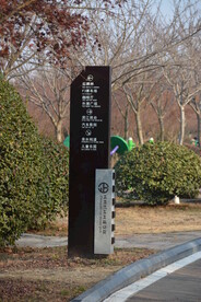 旅游景点指示牌