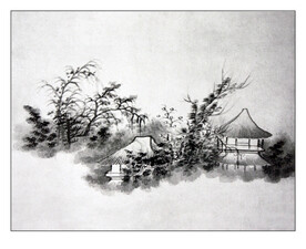 水墨画   