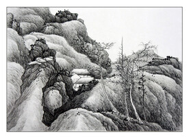 水墨画    