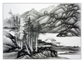 水墨画 