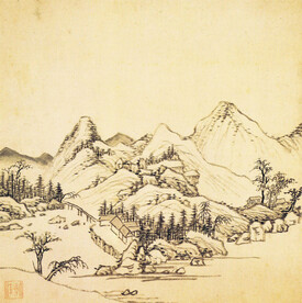 水墨画  