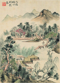 水墨画  