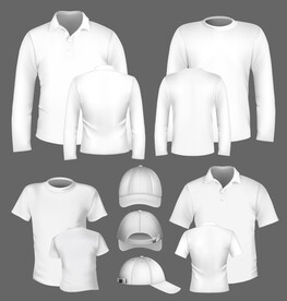 矢量衣服样机