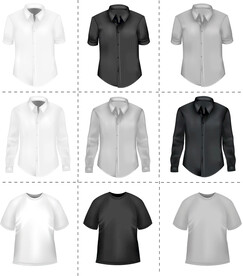 矢量衣服样机