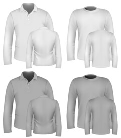 矢量衣服样机