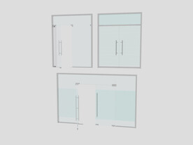 玻璃推拉门3d模型