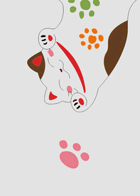 国潮插画卡通招财猫