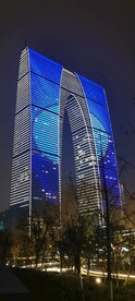 东方之门 苏州 夜景 