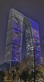 东方之门 苏州 夜景