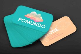 名片卡片样机正反面展示效果图