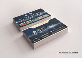 名片卡片样机正反面展示效果图