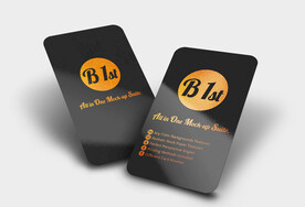 名片卡片样机正反面展示效果图