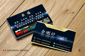 名片卡片样机正反面展示效果图