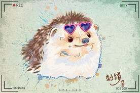  手绘卡通动物图片