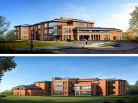 学校效果图 教学楼