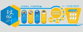大气简约企业文化墙设计