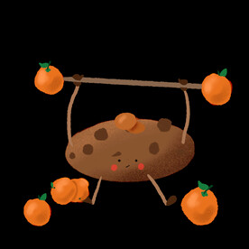 插画小元素卡通饼干