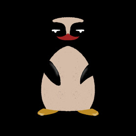 插画小元素卡通企鹅