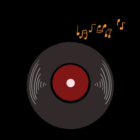 插画小元素黑胶片